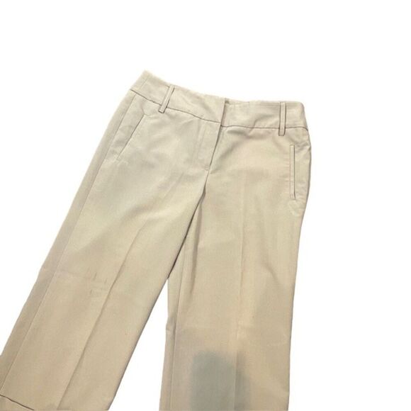 Sandro Sportswear Wide Leg Cropped Tummy Control Beige Pants Trousers Size 8 - Picture 2 of 13